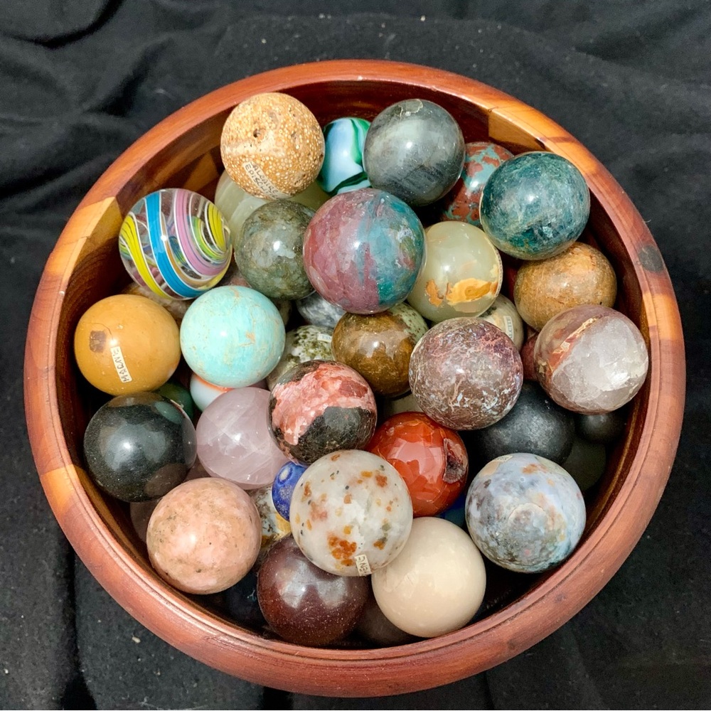🔮 Polished Stone Marbles Premium – Choose by Number (3/minimum)